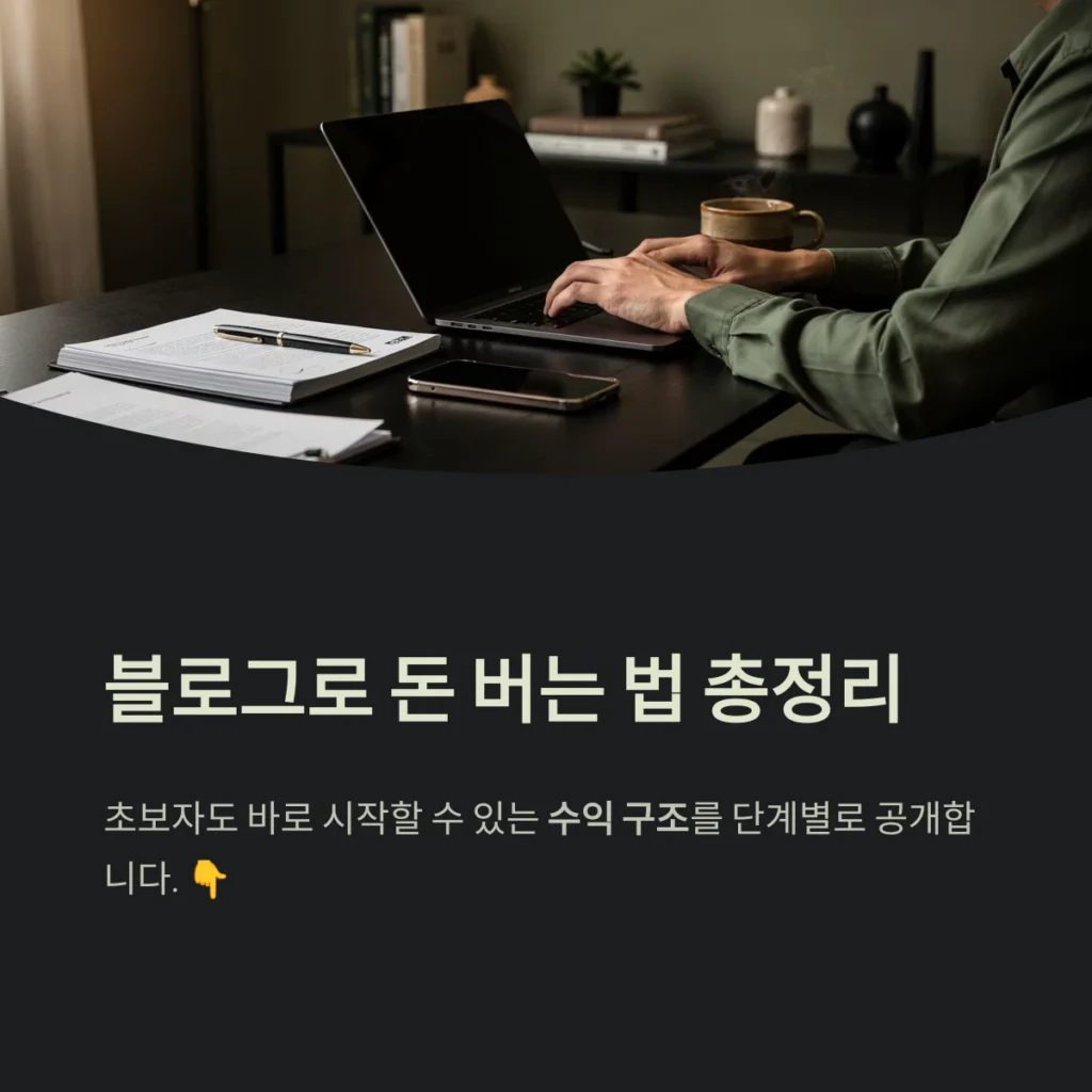 블로그로 돈 버는 법 총정리