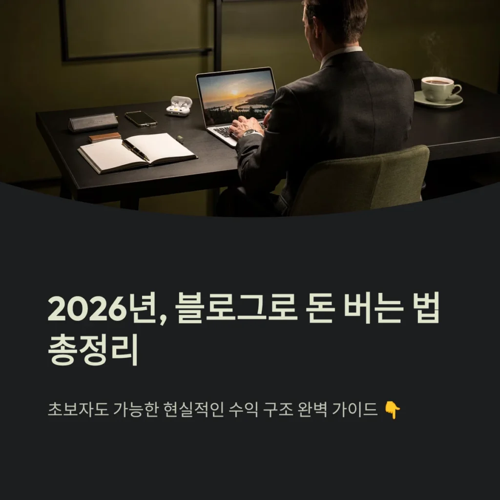 블로그로 돈 버는 법 총정리
