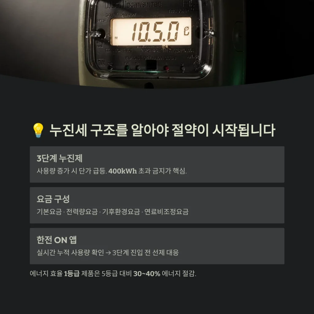 누진세 구조를 알아야 절약이 시작됩니다