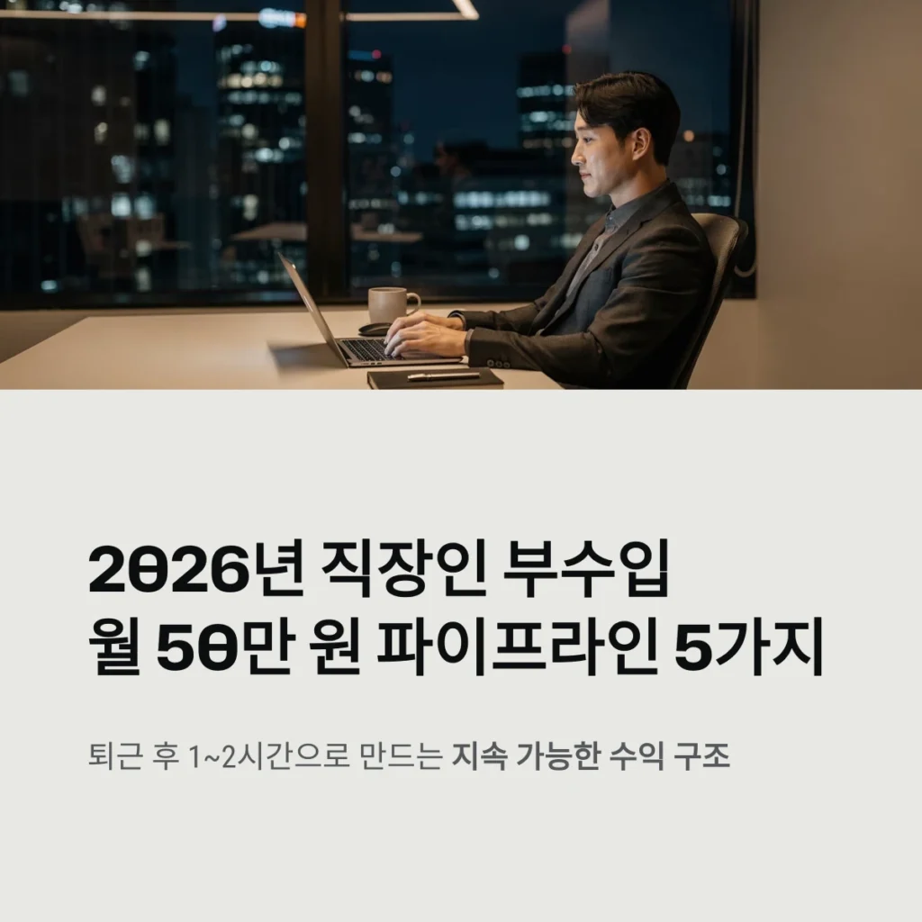 2026년 직장인 부수입